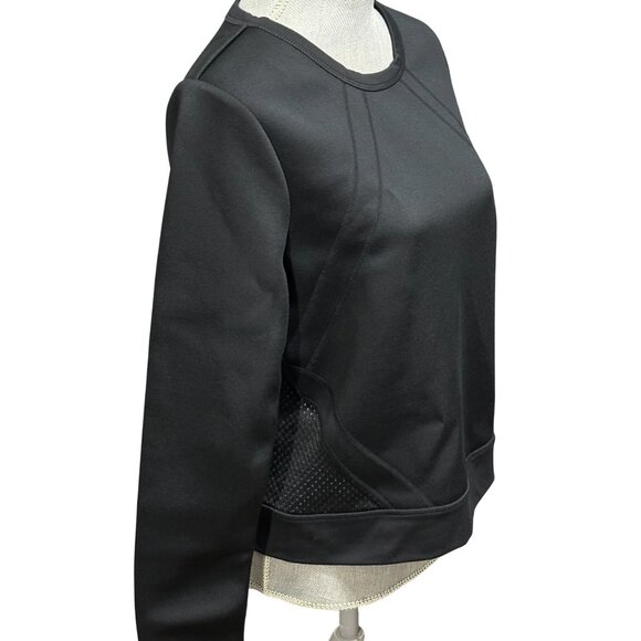 Fabletics Neoprene-like Workout Top - Size Medium - Long Sleeve Mesh Shirt - Picture 3 of 7